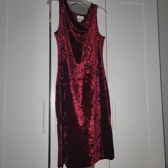Gorgeous red velvet dress - Picture 1 of 3